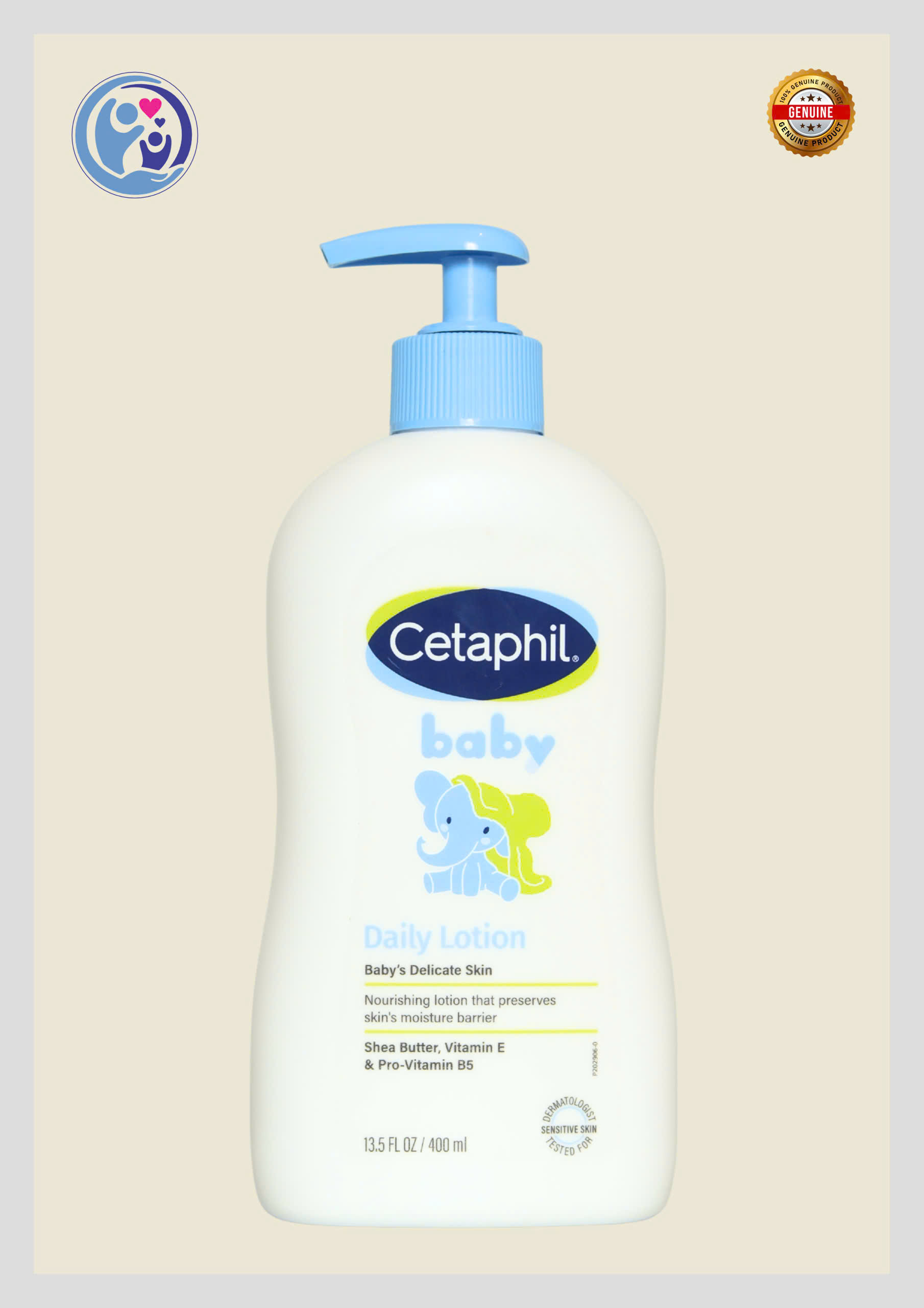 CETAPHIL BABY DAILY LOTION 400ML – DƯỠNG ẨM HẰNG NGÀY CHO BÉ